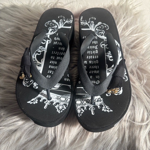 NWOT Juicy Couture Little Girls Wedge Sandal, Sz 12 - Picture 3 of 7